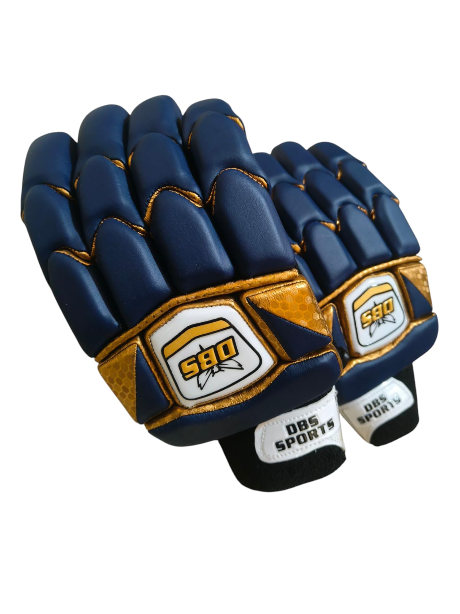Buy DBS & SONS Leather Ultra Navy Blue & Golden Youth Batting